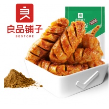 良品铺子 面筋卷烧烤味烤面筋网红辣条味小零食儿时怀旧小吃120g